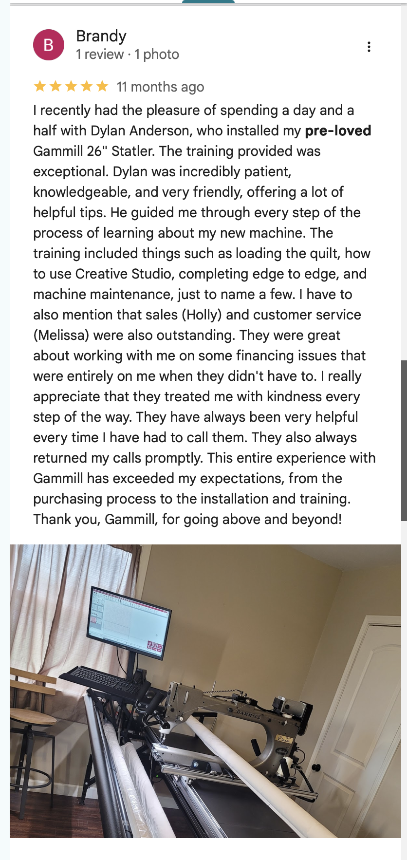 Brandy Preloved Testimonial